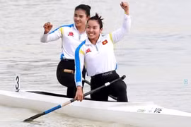 Hai vận động viên Nguyễn Thị Hương và Diệp Thị Hương. (Ảnh: Thể thao Việt Nam)