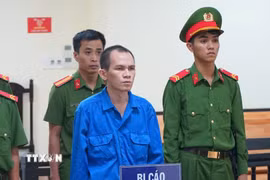 Bị cáo Nguyễn Văn Ty tại phiên tòa. (Ảnh: TTXVN phát)