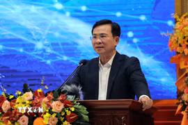 Chủ tịch UBND tỉnh Lâm Đồng Hồ Văn Mười .(Ảnh: Chu Quốc Hùng/TTXVN)