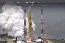 Tên lửa được phóng thử nghiệm. (Ảnh: JAXA)