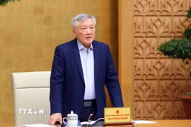 Phó Thủ tướng Thường trực Nguyễn Hòa Bình phát biểu. (Ảnh: Phạm Kiên/TTXVN)