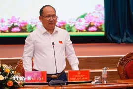 Chủ tịch HĐND Rah Lan Chung. (Ảnh: Sỹ Thắng/TTXVN)