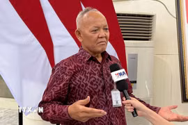 Giáo sư Hasil Sembiring, Cố vấn đặc biệt của Bộ trưởng Nông nghiệp Indonesia trả lời phỏng vấn TTXVN tại Indonesia. (Ảnh: Minh Thái/TTXVN)