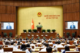 Quang cảnh phiên họp, chiều 17/10. (Ảnh: Doãn Tấn/TTXVN)