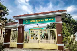 Trụ sở Trường Mầm non Sơn Hàm.