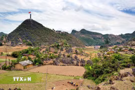 Cao nguyên đá Đồng Văn. (Ảnh: TTXVN phát)