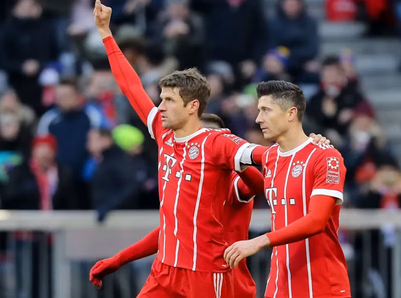 Mueller là cầu thủ người Đức ghi bàn thắng nhiều nhất trong lịch sử Champions League cho Bayern với 43 bàn, nhiều hơn Lewy 2 bàn. (Nguồn Fcb.de)