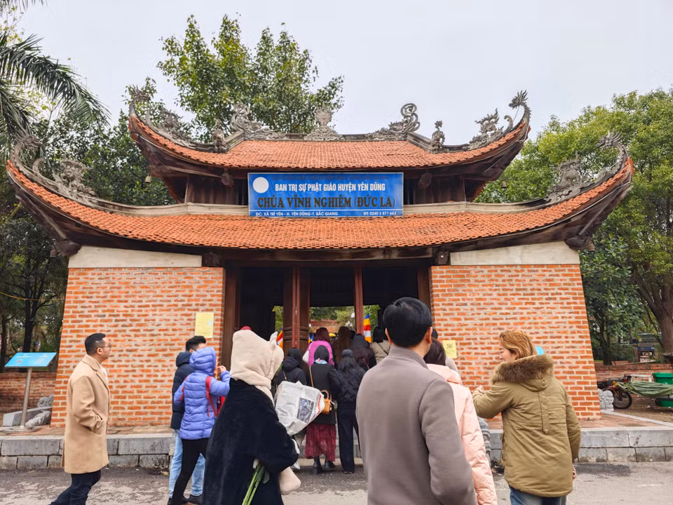Chùa Vĩnh Nghiêm, huyện Yên Dũng, tỉnh Bắc Giang. (Ảnh: Thúy Hà/Vietnam+)