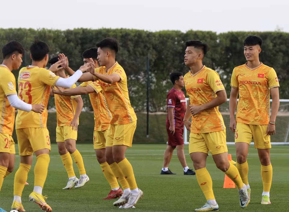 U23 Việt Nam sẽ đá trận đầu tiên gặp U23 Iraq vào lúc 1 giờ 45 phút ngày 23/3 theo giờ Việt Nam. (Ảnh: VFF)