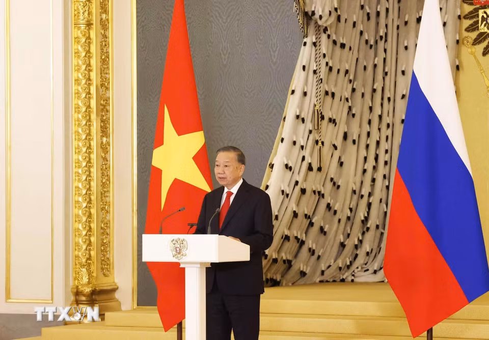 Tổng Bí thư, Chủ tịch nước Tô Lâm phát biểu. (Ảnh: Thống Nhất/TTXVN)