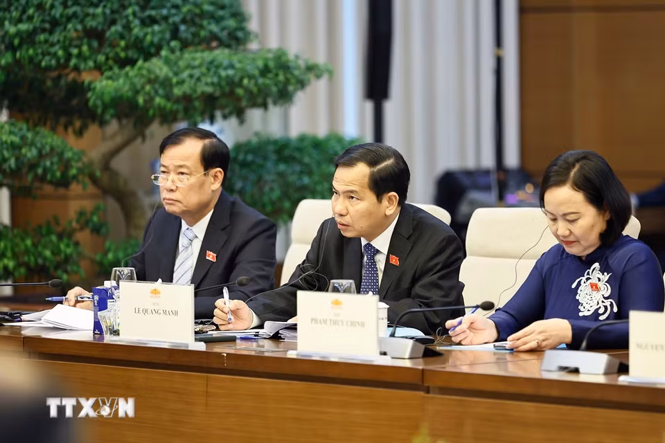 Đại biểu dự cuộc tiếp. (Ảnh: Doãn Tấn/TTXVN)