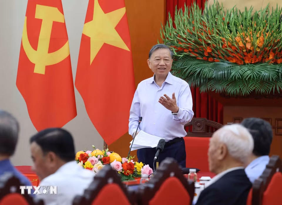 Tổng Bí thư, Chủ tịch nước Tô Lâm phát biểu. (Ảnh: Thống Nhất/TTXVN)