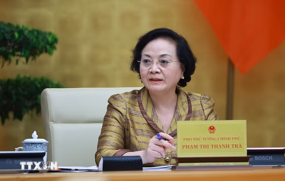 Phó Thủ tướng Phạm Thị Thanh Trà phát biểu. (Ảnh: Dương Giang/TTXVN)