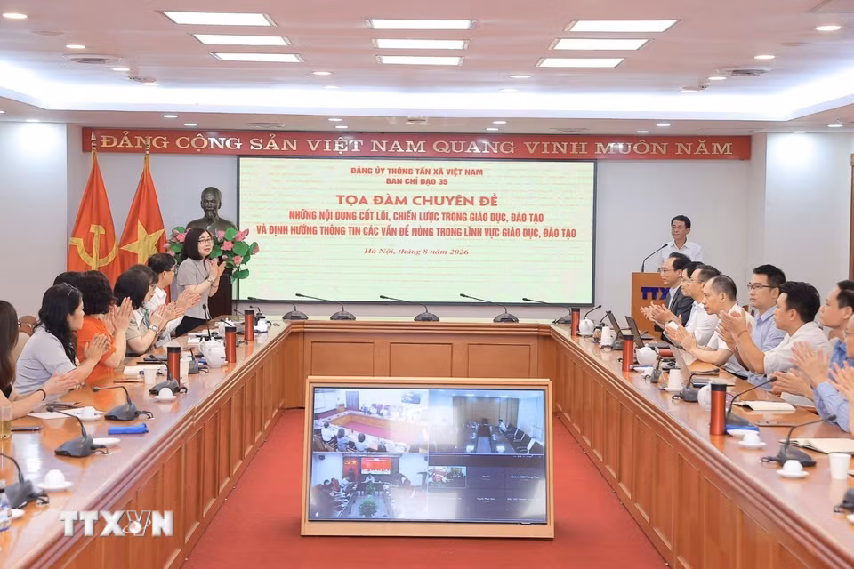 Đại biểu tham dự tọa đàm. (Ảnh: Minh Quyết/TTXVN)