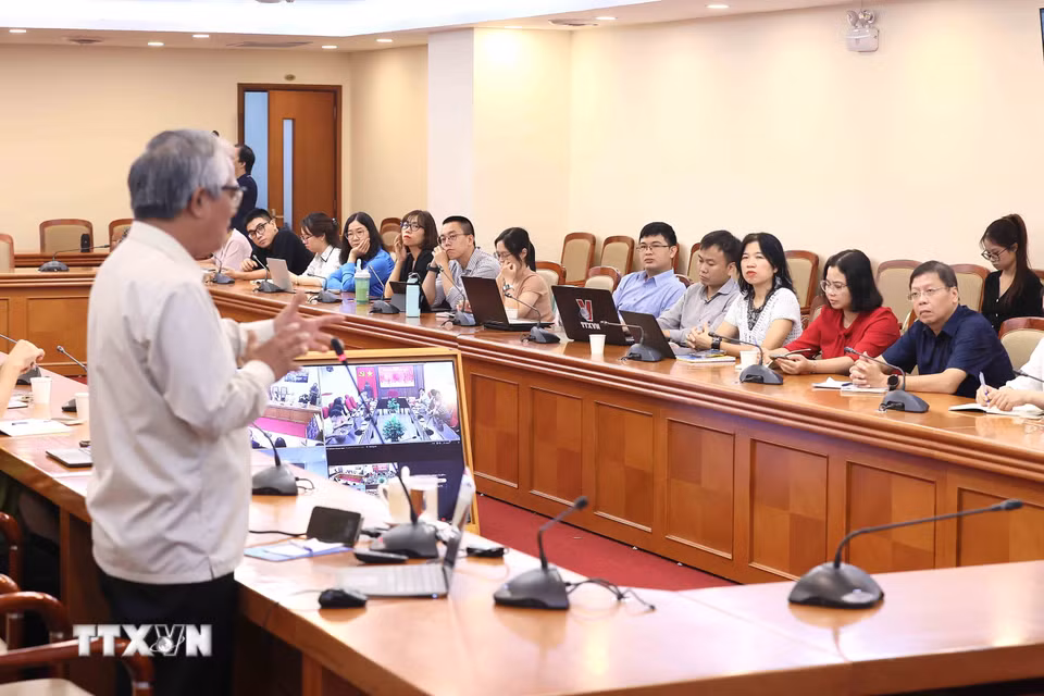 Quang cảnh buổi tọa đàm. (Ảnh: An Đăng/TTXVN)