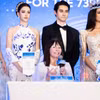 Chủ tịch Miss World Julia Morley phát biểu tại họp báo chiều nay. (Ảnh: BTC)