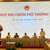 Buổi họp báo Chính phủ thường kỳ tháng 8/2026 vừa diễn ra chiều nay, ngày 3/9 tại Hà Nội. (Ảnh: M.Mai/Vietnam+)