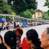 Du khách xếp hàng dài vào Lăng viếng Bác. (Ảnh minh họa: CTV/Vietnam+)