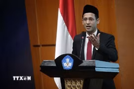 Cựu Bộ trưởng Giáo dục Indonesia Nadiem Makarim. (Ảnh: TEMPO/TTXVN)