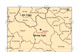 Quảng Ngãi: Động đất độ lớn 3,8 tại xã Măng Bút