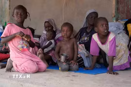 Người tị nạn Sudan tại Hasahisa. (Ảnh: AFP/TTXVN)