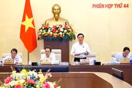 Phó Chủ tịch Quốc hội Nguyễn Khắc Định phát biểu. (Ảnh: Doãn Tấn/TTXVN)