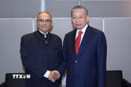 Tổng Bí thư, Chủ tịch nước Tô Lâm gặp Tổng thống Timor Leste José Ramos-Horta. (Ảnh: Thống Nhất/TTXVN)