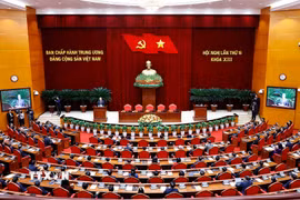 Tổng Bí thư Tô Lâm phát biểu bế mạc Hội nghị lần thứ 15 Ban Chấp hành Trung ương khóa XIII. (Ảnh: Thống Nhất/TTXVN)