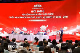 Chủ tịch Quốc hội Trần Thanh Mẫn phát biểu. (Ảnh: Doãn Tấn/TTXVN)