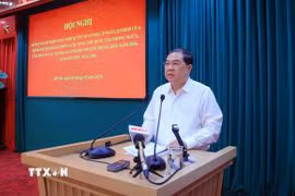 Phó Thủ tướng Thường trực Chính phủ Phạm Gia Túc phát biểu chỉ đạo. (Ảnh: Phạm Kiên/TTXVN)