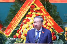 Tổng Bí thư, Chủ tịch nước Tô Lâm phát biểu chỉ đạo. (Ảnh: Thống Nhất/TTXVN)