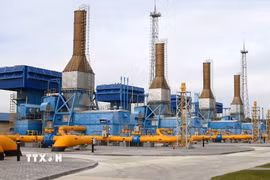 Một cơ sở lọc dầu tại khu vực Slonim của Nga. (Ảnh: TASS/TTXVN)