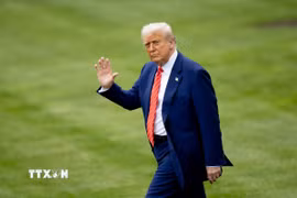 Tổng thống Mỹ Donald Trump tại Nhà Trắng, Washington, D.C. (Ảnh: THX/TTXVN)