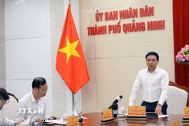 Phó Thủ tướng Chính phủ Nguyễn Văn Thắng phát biểu chỉ đạo. (Ảnh: Văn Đức/TTXVN)