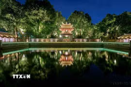 Văn Miếu-Quốc Tử Giám từng bước đẩy mạnh ứng dụng công nghệ số nhằm nâng cao hiệu quả quản lý, bảo tồn và phát huy giá trị di tích lịch sử-văn hóa tiêu biểu của Thủ đô. (Ảnh: Khánh Hòa/TTXVN)