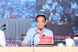 Ông Trần Lưu Quang, Ủy viên Bộ Chính trị, Bí thư Thành ủy Thành phố Hồ Chí Minh, Trưởng Đoàn đại biểu Quốc hội Thành phố Hồ Chí Minh. (Ảnh: Xuân Khu/TTXVN)