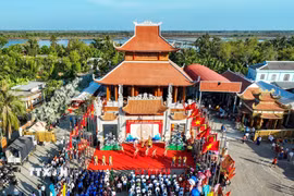 Lễ Giỗ tổ Hùng Vương tại Đền thờ Vua Hùng. (Ảnh: Huỳnh Anh/TTXVN)