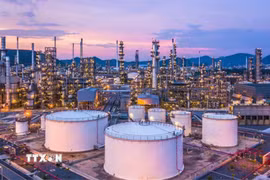 Cơ sở khai thác dầu của Công ty dầu khí quốc gia Aramco của Saudi Arabia. (Nguồn: globalenergyprize.org/TTXVN)