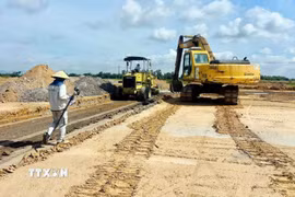 Khu tái định cư phục vụ Dự án đường sắt tốc độ cao trên trục Bắc-Nam qua phường Điện Bàn Bắc, thành phố Đà Nẵng. (Ảnh: Trần Tĩnh/TTXVN)