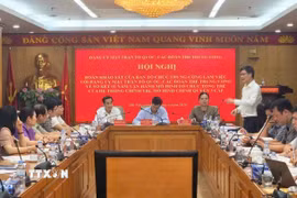 Quang cảnh buổi làm việc. (Ảnh: Phúc Hằng/TTXVN)