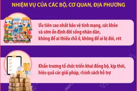 Nhiệm vụ của các bộ, cơ quan, địa phương trong khắc phục hậu quả thiên tai