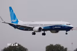Máy bay 737-10 của hãng Boeing. (Ảnh: THX/TTXVN phát)