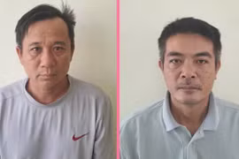 Bị can Lê Thanh Sơn và Nguyễn Thanh Hùng. (Ảnh: Công an cung cấp)