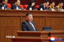 Nhà lãnh đạo Triều Tiên Kim Jong Un. (Ảnh: Yonhap/TTXVN)