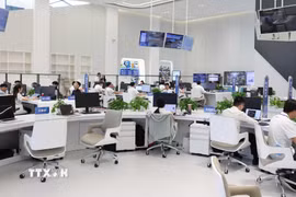 Hoạt động nghiên cứu trí tuệ nhân tạo tại Trung Quốc. (Ảnh: Công Tuyên/TTXVN)