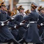 Mãn nhãn màn đổi gác bộ binh, kỵ binh cuối cùng năm 2026 tại Điện Kremlin 
