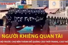 Clip nhóm người khiêng 'quan tài' đi bộ trước chợ Bến Thành, Cảnh sát giao thông nói gì?