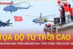 Choáng ngợp màn trình diễn của trực thăng, Su-30MK2 trong buổi tổng duyệt A80
