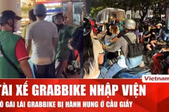 Xác minh vụ nữ tài xế GrabBike bị đánh gục tại Cầu Giấy