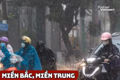 Miền Bắc, miền Trung sắp có mưa giông kéo dài 4 ngày 